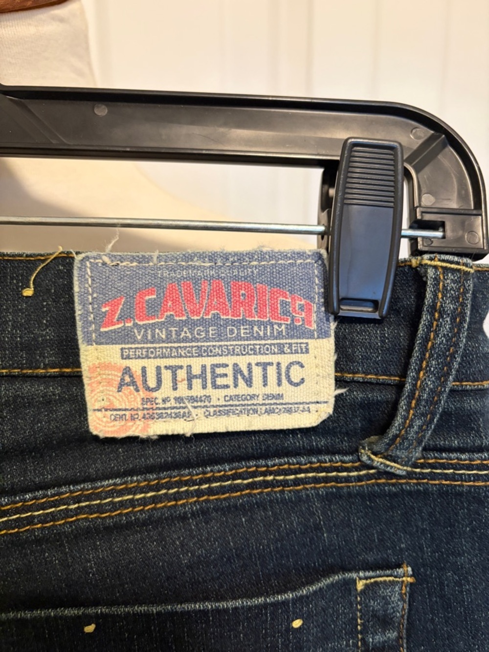 Vintage Z. Cavaricci Dark Blue Straight-Leg women’s jeans - Picture 4 of 4